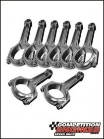2-ICR5700 Connecting Rods, 4340, I-Beam, 12-Point, Cap Screw, 5.700 in. Length, Chevy, Small Block, Set of 8